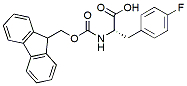 Molecular structure of the compound: Fmoc-Phe(4-F)-OH