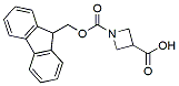 Molecular structure of the compound: Fmoc-azetidine-3-carboxylic acid