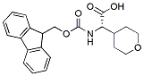 Molecular structure of the compound: (S)-N-Fmoc-a-(tetrahydro-2H-pyran-4-yl)glycine