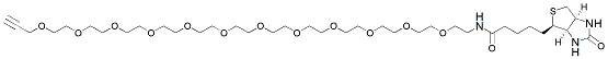 Molecular structure of the compound: Biotin-PEG12-alkyne