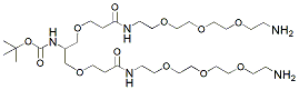 Molecular structure of the compound: 2-(t-Butoxycarbonylamido)-1,3-bis-PEG3-amine