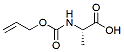 Molecular structure of the compound: Aloc-Ala-OH