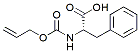 Molecular structure of the compound: Alloc-L-Phe-OH