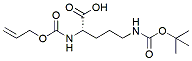 Molecular structure of the compound: Alloc-L-Orn(Boc)-OH, DCHA salt
