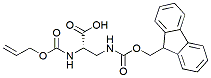 Molecular structure of the compound: Alloc-L-Dapa(Fmoc)-OH