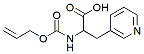 Molecular structure of the compound: Alloc-beta-(3-pyridyl)-DL-Ala-OH