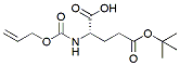 Molecular structure of the compound: Alloc-Glu(OtBu)-OH