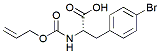 Molecular structure of the compound: Alloc-4-bromo-L-phenylalanine