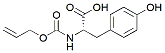 Molecular structure of the compound: Alloc-L-tyrosine