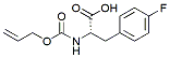 Molecular structure of the compound: Alloc-4-fluoro-L-phenylalanine