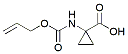 Molecular structure of the compound: Alloc-amino-cyclopanecarboxylic acid
