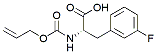 Molecular structure of the compound: Alloc-3-(3-fluorophenyl)propanoic acid