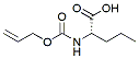 Molecular structure of the compound: Alloc-L-norvaline