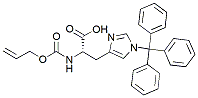 Molecular structure of the compound: Alloc-His(Trt)-OH