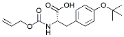 Molecular structure of the compound: Alloc-L-Tyr(tBu)-OH
