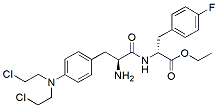 Molecular structure of the compound: Melphalan flufenamide hydrochloride