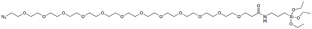 Molecular structure of the compound: Azido-PEG12-triethoxysilane