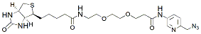 Molecular structure of the compound: Biotin-PEG2-Picolyl azide