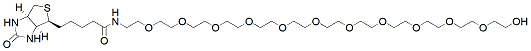 Molecular structure of the compound: Biotin-PEG12-alcohol