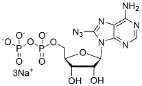 Molecular structure of the compound: 8-azido-ADP sodium salt