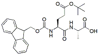 Molecular structure of the compound: Fmoc-Glu(t-Bu)-Ala-OH