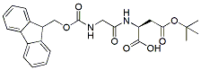 Molecular structure of the compound: Fmoc-Gly-Asp(t-Bu)-OH