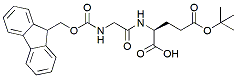 Molecular structure of the compound: Fmoc-Gly-Glu(t-Bu)-OH