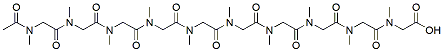 Molecular structure of the compound: Ac-pSar10-OH