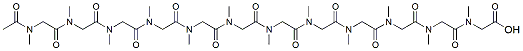 Molecular structure of the compound: Ac-pSar12-OH