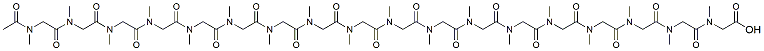 Molecular structure of the compound: Ac-pSar18-OH