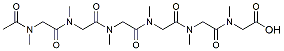 Molecular structure of the compound: Ac-pSar6-OH