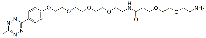 Molecular structure of the compound: Methyltetrazine-PEG3-Amido-PEG2-amine