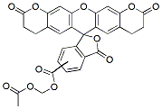 Molecular structure of the compound: BCECF AM, green fluorescent pH indicator