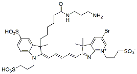 Molecular structure of the compound: BP Fluor 680 Amine (Br)