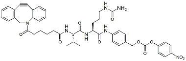 Molecular structure of the compound: DBCO-Val-Cit-PABC-PNP