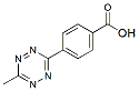 Molecular structure of the compound: 4-(6-Methyl-1,2,4,5-tetrazin-3-yl)benzoic acid