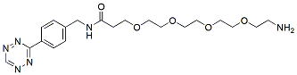 Molecular structure of the compound: Tetrazine-PEG4-amine, HCl salt