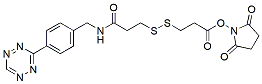 Molecular structure of the compound: Tetrazine-SS-NHS