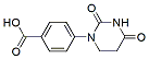 Molecular structure of the compound: 4-(2,4-Dioxotetrahydropyrimidin-1(2H)-yl)benzoic acid