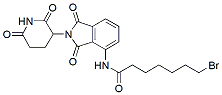 Molecular structure of the compound: 7-Bromo-N-(2-(2,6-dioxopiperidin-3-yl)-1,3-dioxoisoindolin-4-yl)heptanamide