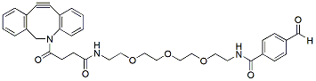 Molecular structure of the compound: DBCO-PEG3-aldehyde