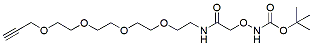 Molecular structure of the compound: Boc-aminooxy-PEG4-alkyne