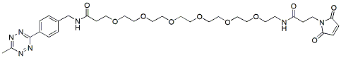 Molecular structure of the compound: Methyltetrazine-PEG6-Mal