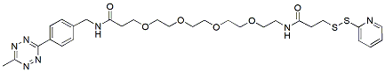Molecular structure of the compound: Methyltetrazine-PEG4-SSPy