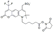 Molecular structure of the compound: BP Fluor 430 NHS ester, TEA salt