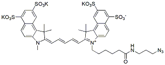 Molecular structure of the compound: sulfo-Cyanine 5.5 azide