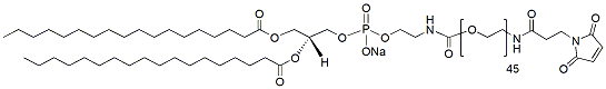 Molecular structure of the compound: DSPE-PEG45-NH-Mal