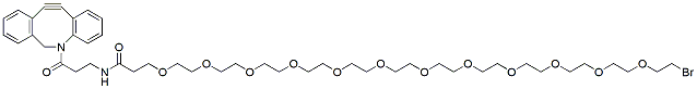 Molecular structure of the compound: DBCO-PEG12-bromide