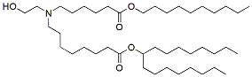 Molecular structure of the compound: Heptadecan-9-yl 8-((6-(decyloxy)-6-oxohexyl)(2-hydroxyethyl)amino)octanoate