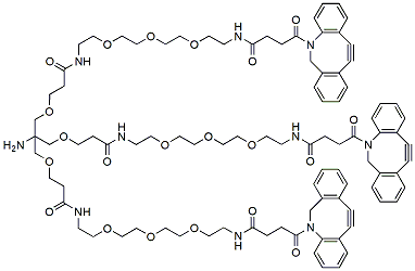 Molecular structure of the compound: Amine-tris-PEG3-DBCO